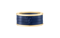LOUIS VUITTON Les Gastons Vuitton Puzzle Ring Yellow Gold And Titanium