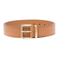 MIU MIU Sheepskin Leather Belts Unisex Brown
