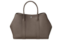 HERMES Garden Epsom Calfskin Handbag Regular Women's Tin Gray