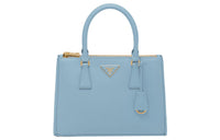 PRADA Galleria Killer Bag Leather Shoulder Bag Crossbody Bag Handbag Medium Size Women's Light Blue