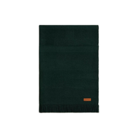 HERMES Cashmere Knit Scarves Women's Black Forest Color