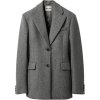 MIU MIU Business Suits Coats Women's Red Iron Ore