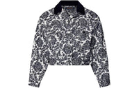 LOUIS VUITTON Sequin Flower Print Cropped Jacket