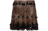 PRADA Casual Short Skirts Women's Umber