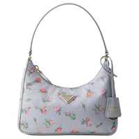 PRADA Re-Edition Recycled Nylon Handbag Shoulder Bag Mini Women's Pearl Gray