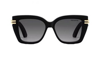 DIOR Acetate Irregular Shape Sunglasses Women's Black