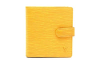 LOUIS VUITTON Epi Leather Wallet Women's Yellow