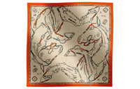 HERMES Knit Scarves Women's Beige