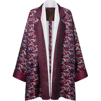 LOUIS VUITTON Leaf Jacquard Robe Jacket