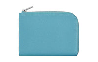 HERMES Epsom Calfskin Wallet Women's P3 Nordic Blue