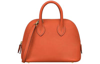HERMES Bolide Evercolor Leather Bowling Bag Handbag Mini Women's Blush/Rose Azalea Pink