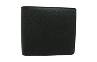 LOUIS VUITTON Taiga Leather Wallet Mini Unisex Black