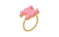 CELINE Rings Women's Gold/Pink