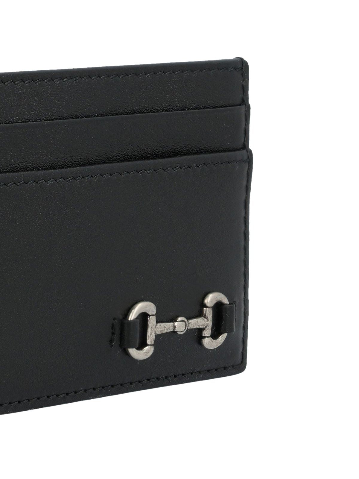 Gucci 25 Horsebit Card Holder 'Black' 846952-AAFP1-1000