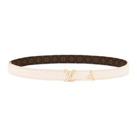 LOUIS VUITTON Pretty Lv Enamel 20mm Reversible Belt