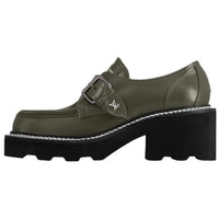 LOUIS VUITTON Beaubourg Loafers 4cm Women's Green