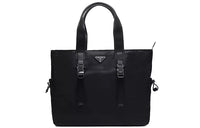 PRADA Fabric Handbag Shoulder Bag Men's Black