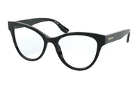 MIU MIU Acetate Butterfly Eyeglass Frames Women's Black