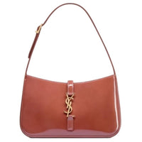 SAINT LAURENT LE5A7 Cow Leather Hobo Bag One Shoulder Handbags Small Size Women's Light Rose