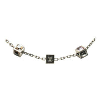 LOUIS VUITTON 2013 Plated Crystal Gamble Costume Necklace