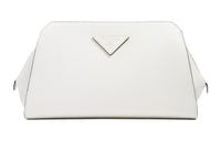 PRADA Leather Clutch Men's White