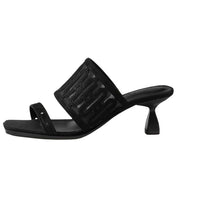 HERMES Slide Slippers 5.5cm Women's Black