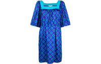 SAINT LAURENT Short-Sleeved Dresses Women's Blue