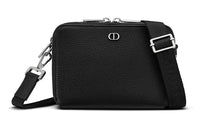 DIOR Grained Calfskin Shoulder Bag, Crossbody Bag, Clutch Regular Men's Black