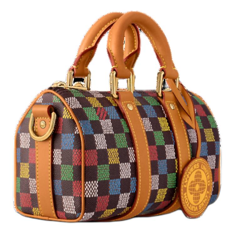 LOUIS VUITTON Keepall Coated Canvas Shoulder Bag, Crossbody Bag, Handbag Women's Multicolor