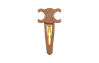 CELINE Hair Clips Women's Brown