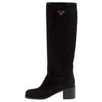 PRADA Knee high Boots 5.5cm Women's Black