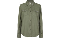 SAINT LAURENT FW21 Shirt Women's Green