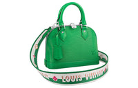 LOUIS VUITTON Alma Epi Grained Cow Leather Dome Bag One Shoulder Handbag Women's Green