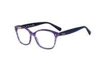 DIOR Acetate Irregular Shape Eyeglass Frames Women's Purple