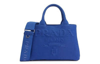 PRADA Fabric One Shoulder Handbags Women's Blue