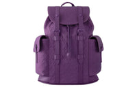 LOUIS VUITTON CHRISTOPHER Taurillon Leather Backpack Men's Night Purple