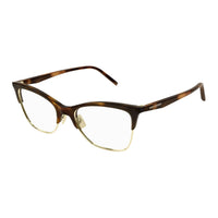 SAINT LAURENT Injection Cat Eye Eyeglass Frames Women's Brown
