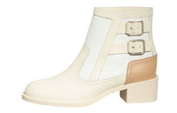 CHANEL Ankle Boots Women's Ecru