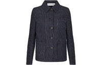DIOR Quarterly New Products Denim Jackets Women's Navy