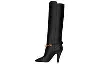 SAINT LAURENT Le Mailon Chain Detailed Boots Women's