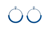 HERMES Earrings Women's Blue