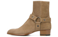 SAINT LAURENT Ankle Boots Men's Beige