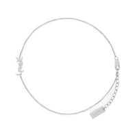 SAINT LAURENT 18KT Gray Gold Anklets Women's Silver