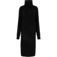 SAINT LAURENT High Neck Long Sleeved Knitted Top