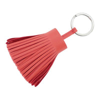 HERMES Leather Keychains Unisex Pink