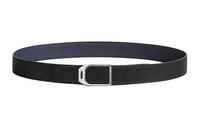 HERMES Stirrups With Smooth Buckle For Styling Leather Belts Men's Black/Blue Width: 3.2CM