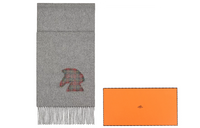 HERMES Cashmere Knit Scarves Men's