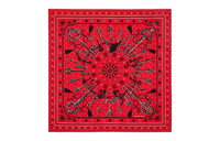 HERMES Silk Scarves Women's Red