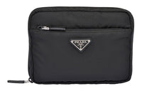PRADA Nylon Toiletry Bag Men's Black
