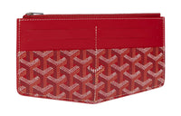 GOYARD Insert Louise Canvas With Leather Wallet Unisex Red
